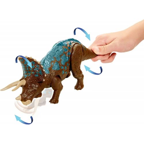 Mattel Jurassic World Sound Strike Triceratops Δεινόσαυρος Με Κινούμενα Μέλη, Λειτουργία Επίθεσης Και Ήχους GJN64 /  GVH66 88796