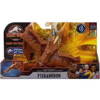 Mattel Jurassic World Sound Strike Pteranodon Δεινόσαυρος Με Κινούμενα Μέλη, Λειτουργία Επίθεσης Και Ήχους GJN64 / GVH67 8879619