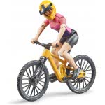 bruder Bworld Mountain Bike With Cyclist 63111 4001702631116