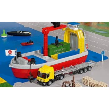 siku World Ship Accessories, Plastic, Colourful, Incl. 1 Shovel And 2 Containers 5403 4006874054039