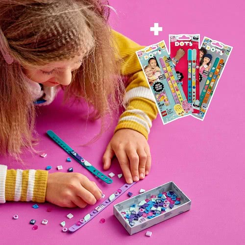 LEGO Dots Extra Dots Series 3 Tile Pack, Jewellery DIY Craft Set With 10 Surprise Charms 41921 5702016914597