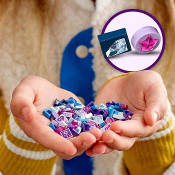 LEGO Dots Extra Dots Series 3 Tile Pack, Jewellery DIY Craft Set With 10 Surprise Charms 41921 5702016914597