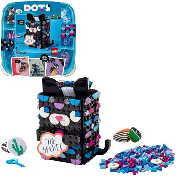 LEGO Dots Secret Holder Cat Box, Room Accessories And Desk Decor Ideas, DIY Arts And Crafts For Kids 41924 5702016914849