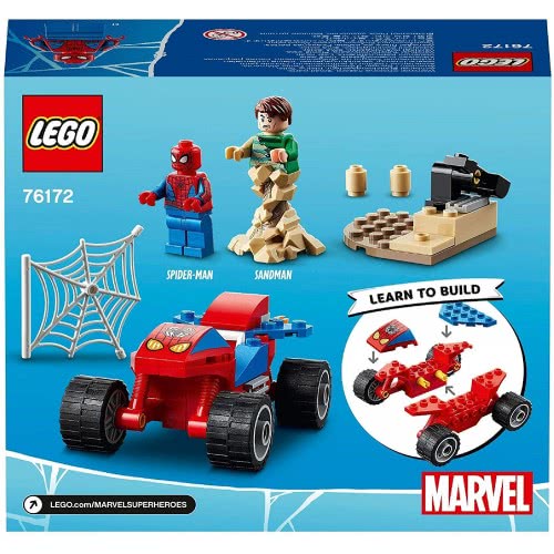 LEGO Spider-Man And Sandman Showdown Playset With Racing Car Super Heroes Set 76172 5702016912777