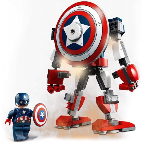 LEGO Marvel Avengers Captain America Mech Armor Set 76168 5702016912739