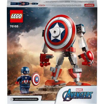 LEGO Marvel Avengers Captain America Mech Armour Set 76168 5702016912739