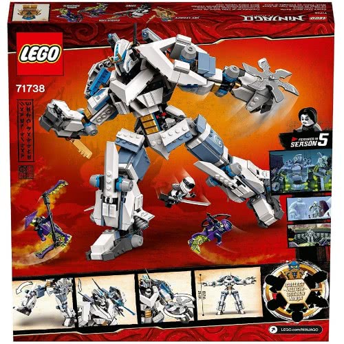 LEGO Ninjago Legacy Zanes Titan Mech Battle Ninja Μάχη Του Ρομπότ Τιτάνα Του Ζέιν 71738 5702016889697