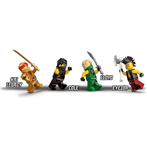 LEGO Ninjago Legacy Boulder Blaster Aeroplane Toy With Prison And Collectible Gold Ninja Kai Figure 71736 5702016888751