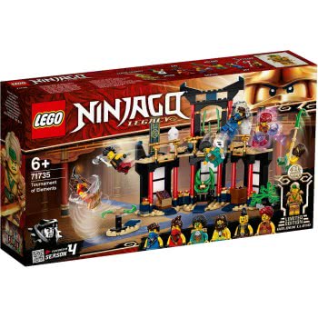 LEGO Ninjago Legacy Tournament Of Elements Temple Building Set With Battle Arena And Collectible Gold Ninja Lloyd Figure 71735 5