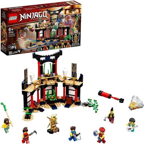 LEGO Ninjago Legacy Tournament Of Elements Temple Building Set With Battle Arena And Collectible Gold Ninja Lloyd Figure 71735 5