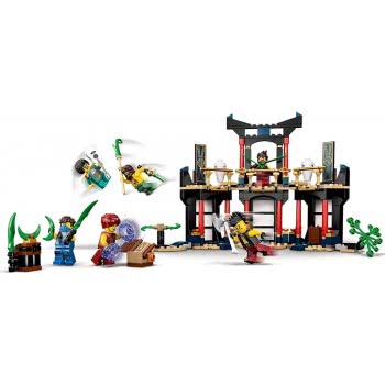 LEGO Ninjago Legacy Tournament Of Elements Temple Building Set With Battle Arena And Collectible Gold Ninja Lloyd Figure 71735 5