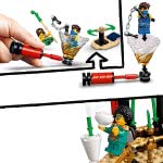 LEGO Ninjago Legacy Tournament Of Elements Temple Building Set With Battle Arena And Collectible Gold Ninja Lloyd Figure 71735 5