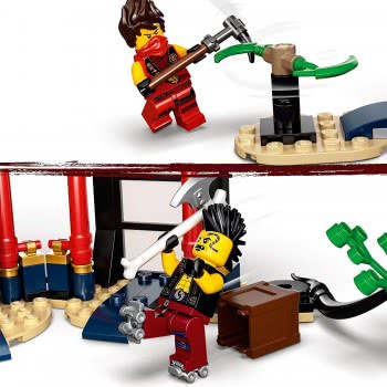 LEGO Ninjago Legacy Tournament Of Elements Temple Building Set With Battle Arena And Collectible Gold Ninja Lloyd Figure 71735 5