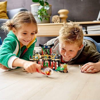 LEGO Ninjago Legacy Tournament Of Elements Temple Building Set With Battle Arena And Collectible Gold Ninja Lloyd Figure 71735 5
