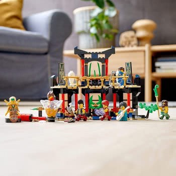 LEGO Ninjago Legacy Tournament Of Elements Temple Building Set With Battle Arena And Collectible Gold Ninja Lloyd Figure 71735 5