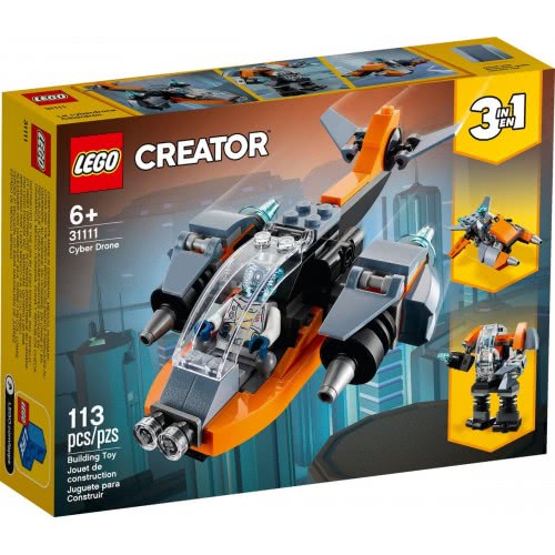 LEGO Creator 3 In 1 Cyber Drone Building 31111 5702016889208