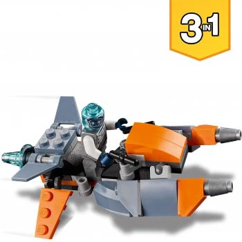 LEGO Creator 3 In 1 Cyber Drone Κυβερνοντρόουν 31111 5702016889208