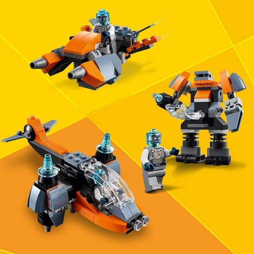LEGO Creator 3 In 1 Cyber Drone Building 31111 5702016889208