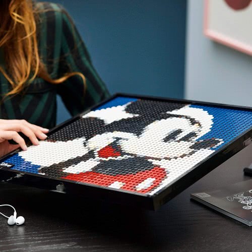 LEGO Art Disneys Mickey Mouse Poster, Canvas Wall Decor, 31202 5702016914894