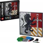 LEGO Art Harry Potter Hogwarts Crests Poster, Canvas Wall Decor 31201 5702016914535