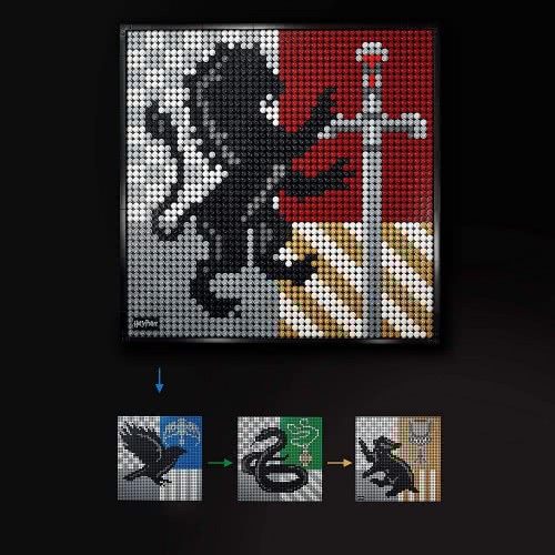 LEGO Art Harry Potter Hogwarts Crests Poster Θυρεοί Του Χόγκουαρτς 31201 5702016914535