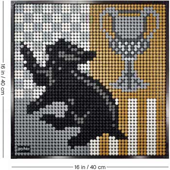 LEGO Art Harry Potter Hogwarts Crests Poster, Canvas Wall Decor 31201 5702016914535