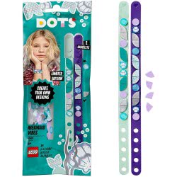 LEGO Dots Mermaid Vibes Bracelets Jewellery Set, Tiles DIY Gifts, Arts And Crafts For Kids 41909 5702016667554