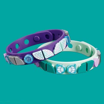 LEGO Dots Mermaid Vibes Bracelets Jewellery Set, Tiles DIY Gifts, Arts And Crafts For Kids 41909 5702016667554