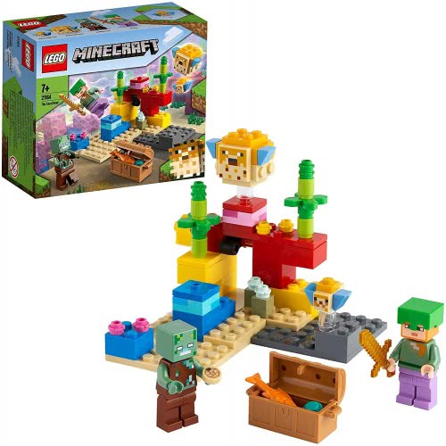 LEGO Minecraft The Coral Reef Building Set With Alex 21164 5702016913569
