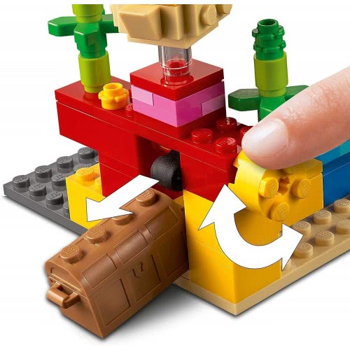 LEGO Minecraft The Coral Reef Ο Κοραλλιογενής Ύφαλος 21164 5702016913569