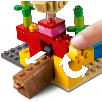 LEGO Minecraft The Coral Reef Ο Κοραλλιογενής Ύφαλος 21164 5702016913569