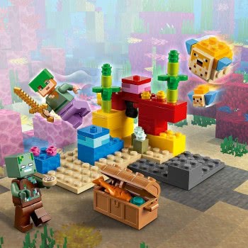 LEGO Minecraft The Coral Reef Building Set With Alex 21164 5702016913569
