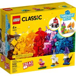 LEGO Classic Creative Transparent Bricks Δημιουργικά Διαφανή Τουβλάκια 11013 5702016888720