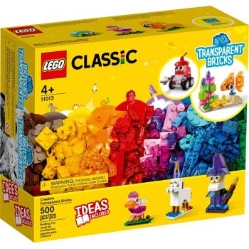 LEGO Classic Creative Transparent Bricks Building Set With Animals 11013 5702016888720