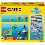 LEGO Classic Creative Transparent Bricks Building Set With Animals 11013 5702016888720