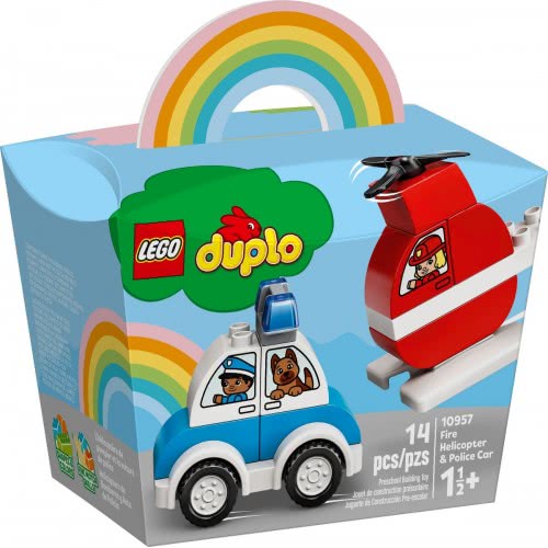 LEGO Duplo Fire Helicopter And Police Car 10957 5702016911282