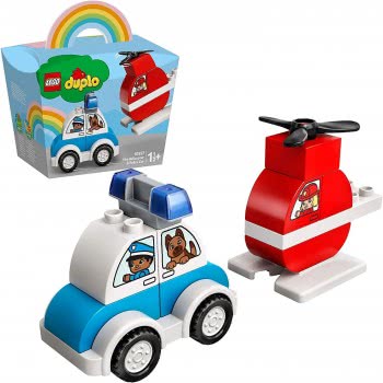 LEGO Duplo Fire Helicopter And Police Car 10957 5702016911282