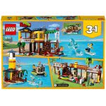 LEGO Creator 3 In 1 Surfer Beach House, Lighthouse And Pool House Summer Building Set 31118 5702016889390