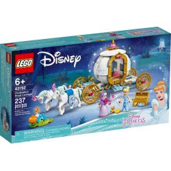 LEGO Disney Princess Cinderellas Royal Carriage Toy With 2 Mini Dolls And Horse Figures 43192 5702016916430