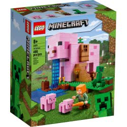LEGO Minecraft The Pig House Building Set With Alex Και Creeper Το Χοιροστάσιο 21170 5702016913880