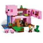 LEGO Minecraft The Pig House Building Set With Alex Και Creeper Το Χοιροστάσιο 21170 5702016913880