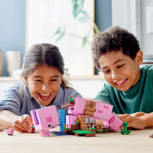 LEGO Minecraft The Pig House Building Set With Alex Και Creeper Το Χοιροστάσιο 21170 5702016913880