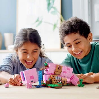 LEGO Minecraft The Pig House Building Set With Alex Και Creeper Το Χοιροστάσιο 21170 5702016913880