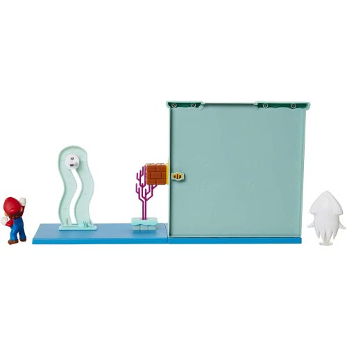 JAKKS PACIFIC Super Mario Underwater Playset Interactive Enviromentpiece Mario Figure And Blooper Squid 400184 192995400184