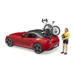 bruder Αυτοκίνητο Roadster Με Ποδήλατο Και Αναβάτη 1:16 03485 4001702034856