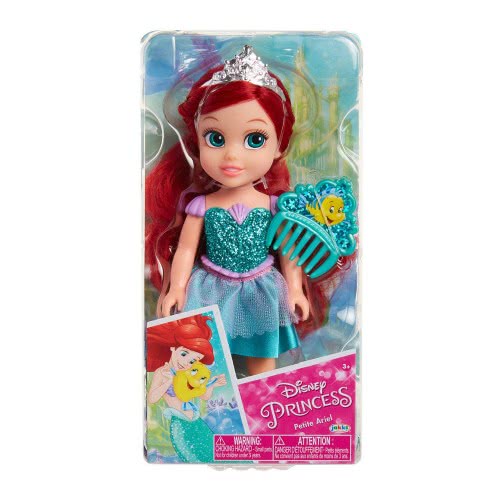 JAKKS PACIFIC Disney Princess Petite Ariel Mermaid 15Cm Doll With Accessories 206064 192995206069