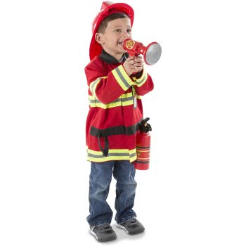 Melissa and Doug Fire Chief Role Play Costume Set 14834 000772148344