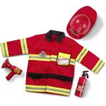 Melissa and Doug Fire Chief Role Play Costume Set 14834 000772148344