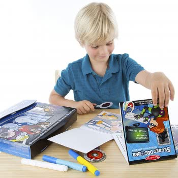 Melissa and Doug On The Go Secret Decoder Deluxe Activity Set And Super Sleuth Toy 15238 000772152389