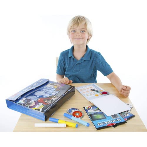 Melissa and Doug On The Go Secret Decoder Deluxe Activity Set And Super Sleuth Toy 15238 000772152389